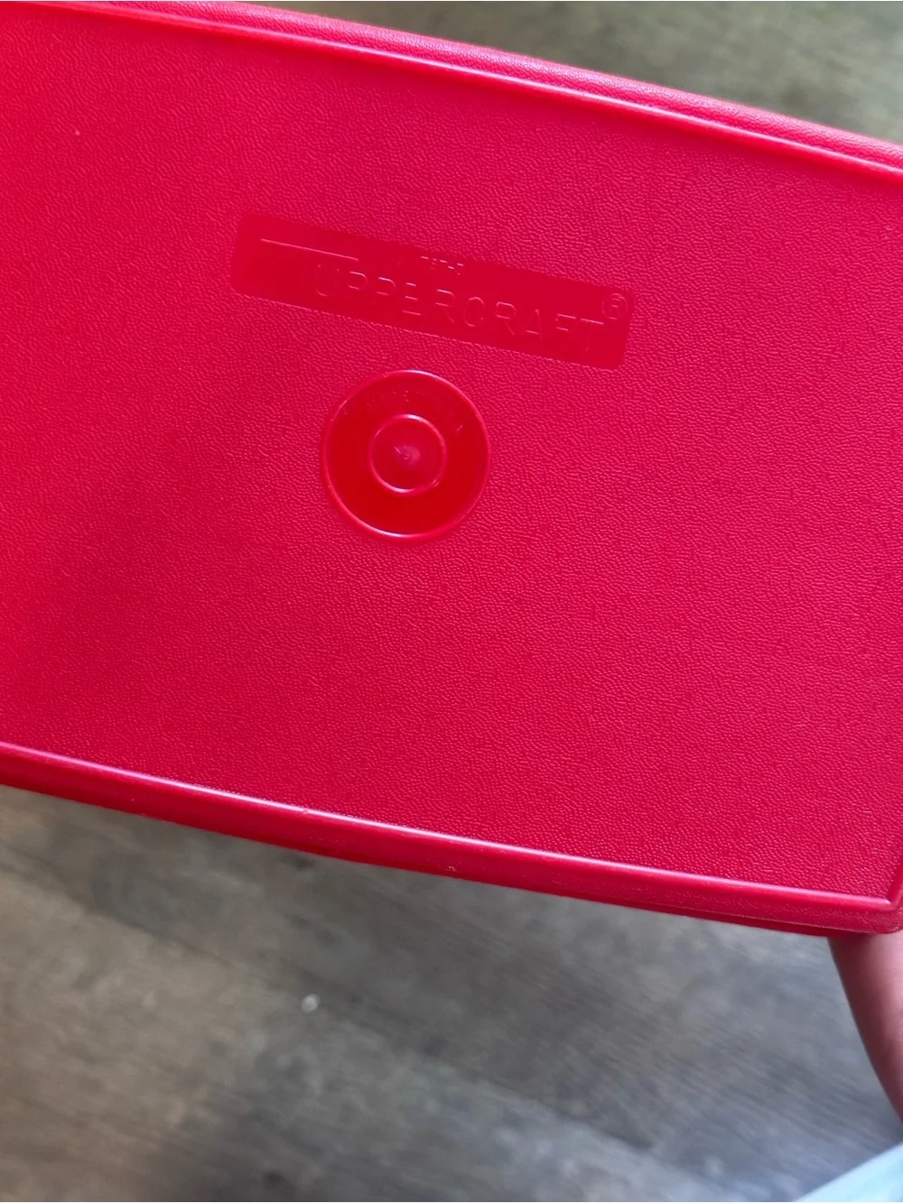 Vintage Tupperware TupperCraft Container Craft Box Tackle Organizer Red Snackle